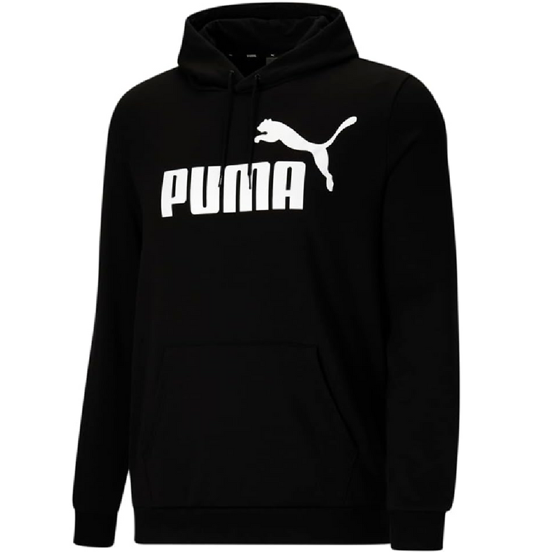Men's Puma Essentials Big Logo Black Fleece Hoodie
