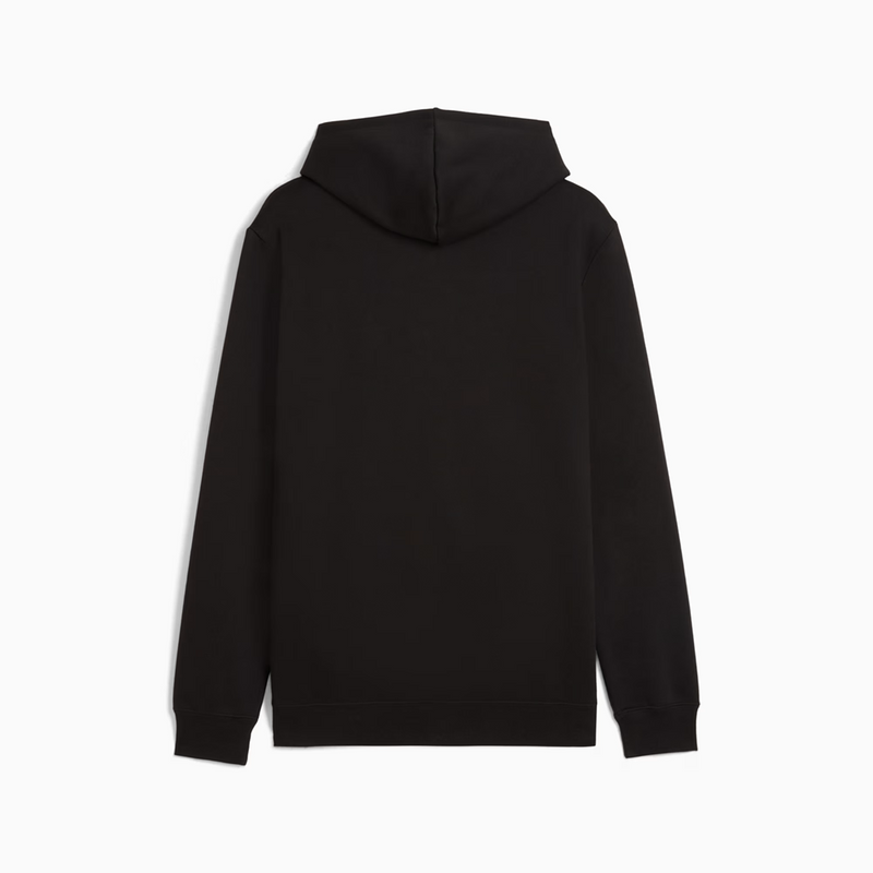 Men's Puma Essentials Black Embossed Fleece Hoodie