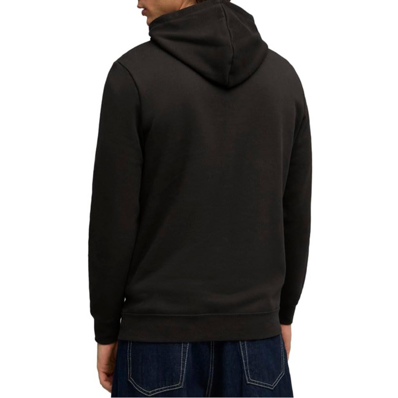 Men's Puma Essentials Black Embossed Fleece Hoodie