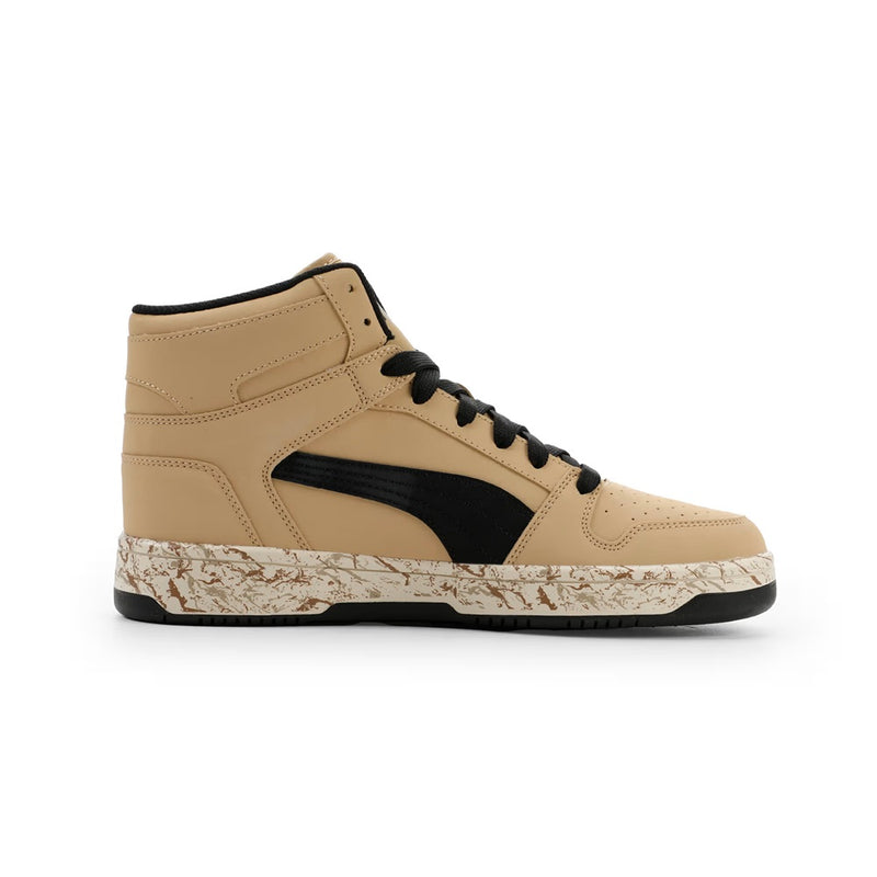 Men's Puma Rebound Layup NBK Marble 2 Sand-Blk-Alpine Snow (406558 01)