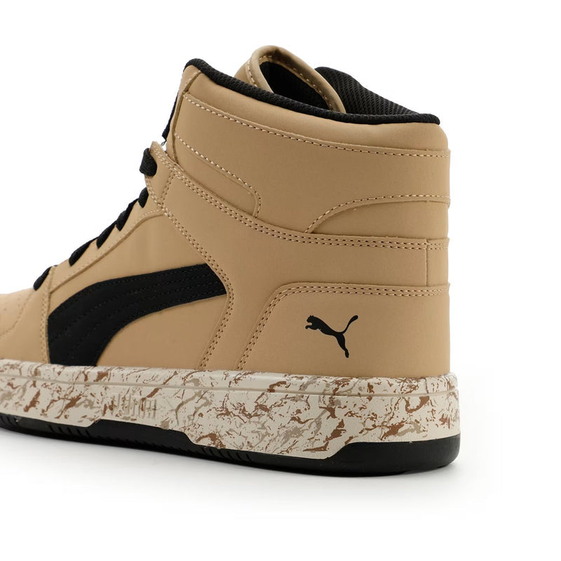 Men's Puma Rebound Layup NBK Marble 2 Sand-Blk-Alpine Snow (406558 01)