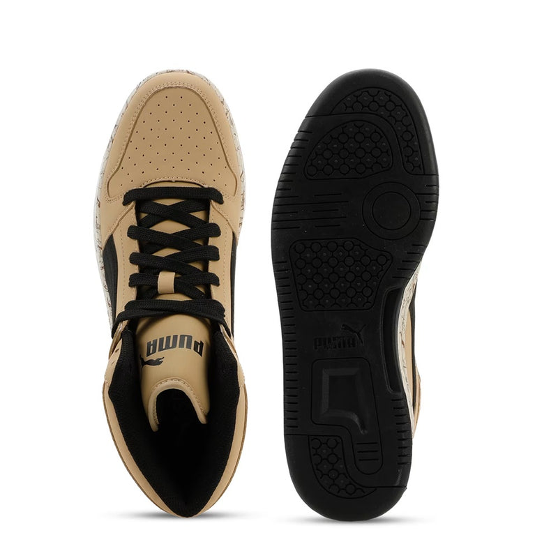 Men's Puma Rebound Layup NBK Marble 2 Sand-Blk-Alpine Snow (406558 01)