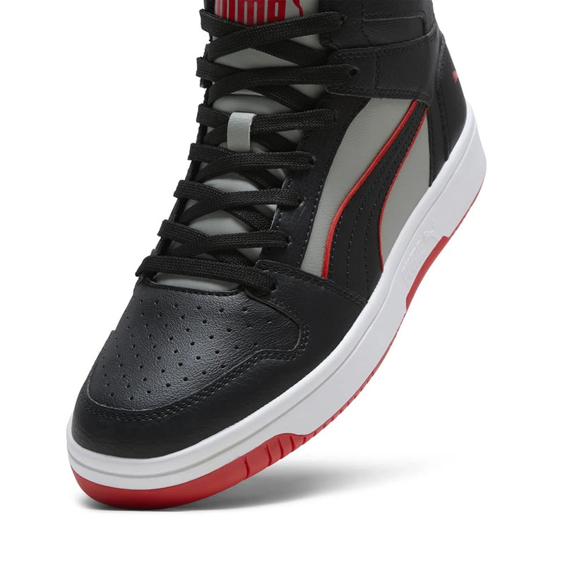 Men's Puma Rebound Layup Piping Puma Black-Puma Red-Gray (402080 01)
