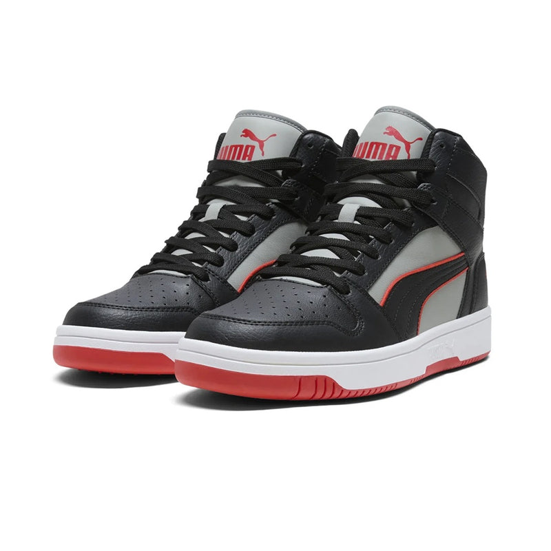 Men's Puma Rebound Layup Piping Puma Black-Puma Red-Gray (402080 01)