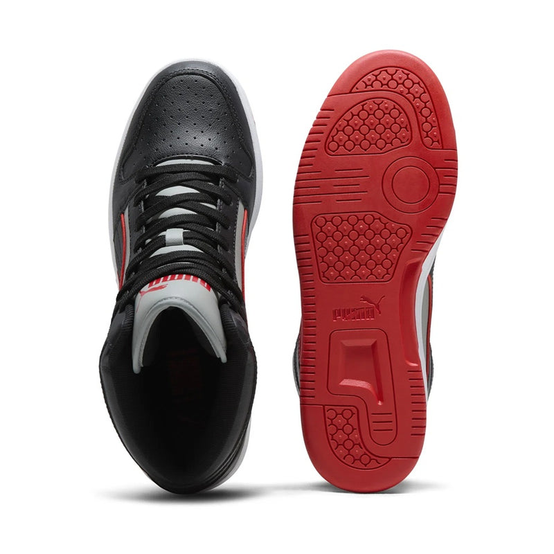 Men's Puma Rebound Layup Piping Puma Black-Puma Red-Gray (402080 01)