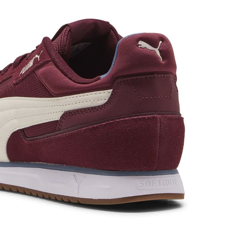 Men's Puma Softride ST Miler Ruby Shimmer-Vapor Gray-White (402635 04)