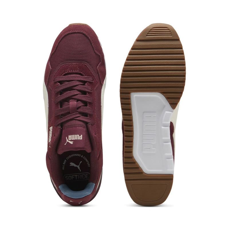 Men's Puma Softride ST Miler Ruby Shimmer-Vapor Gray-White (402635 04)