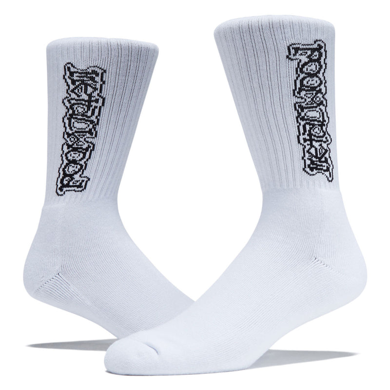 Metalwood Dewey Crew Socks - White