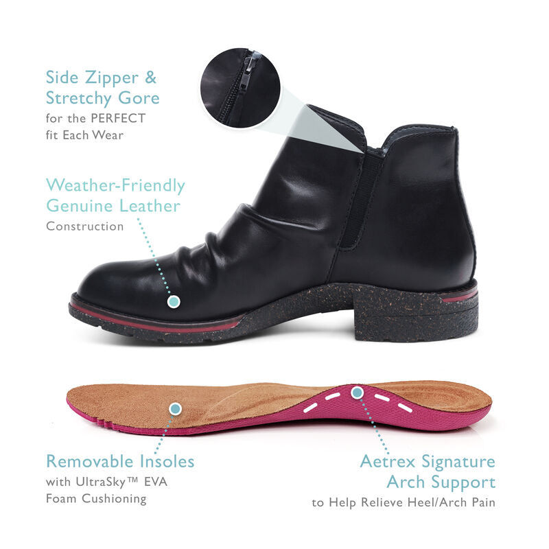Mila Low Boot #color_navy