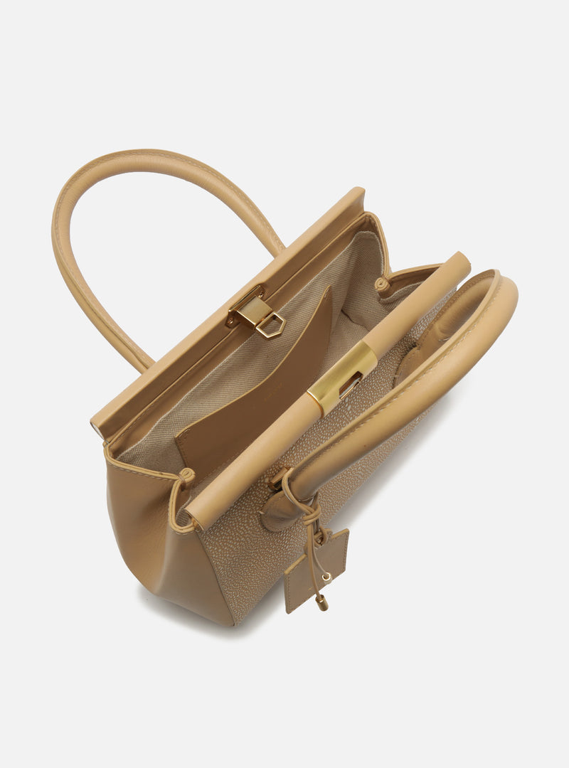 Morgan Medium Leather Tote Handbags U/26