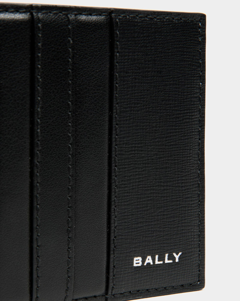 Mythos Bifold Wallet In Black Recycled Leather