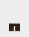 Mythos Card Holder In Black Recycled Leather