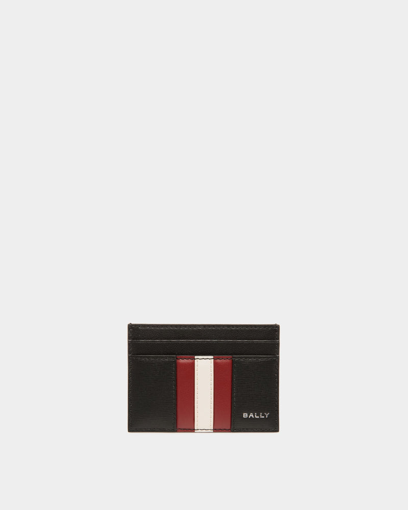 Mythos Card Holder In Black Recycled Leather