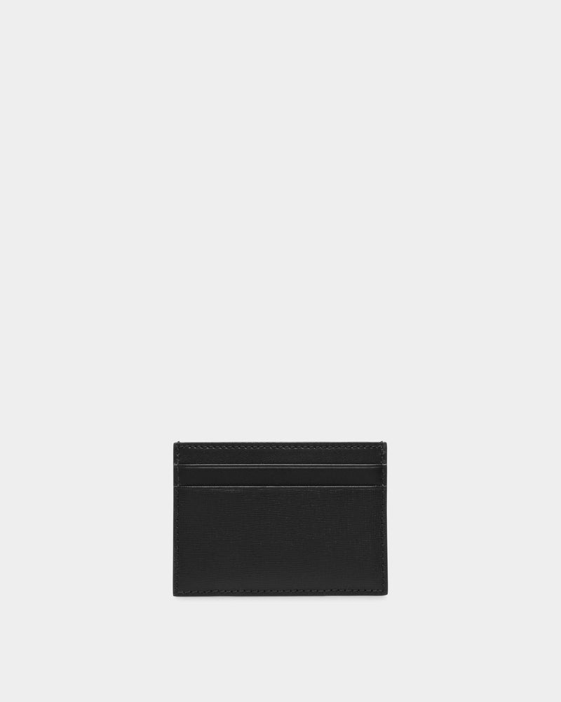 Mythos Card Holder In Black Recycled Leather