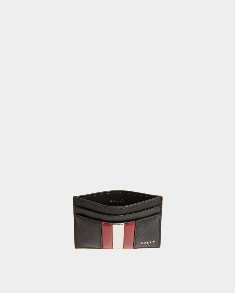 Mythos Card Holder In Black Recycled Leather