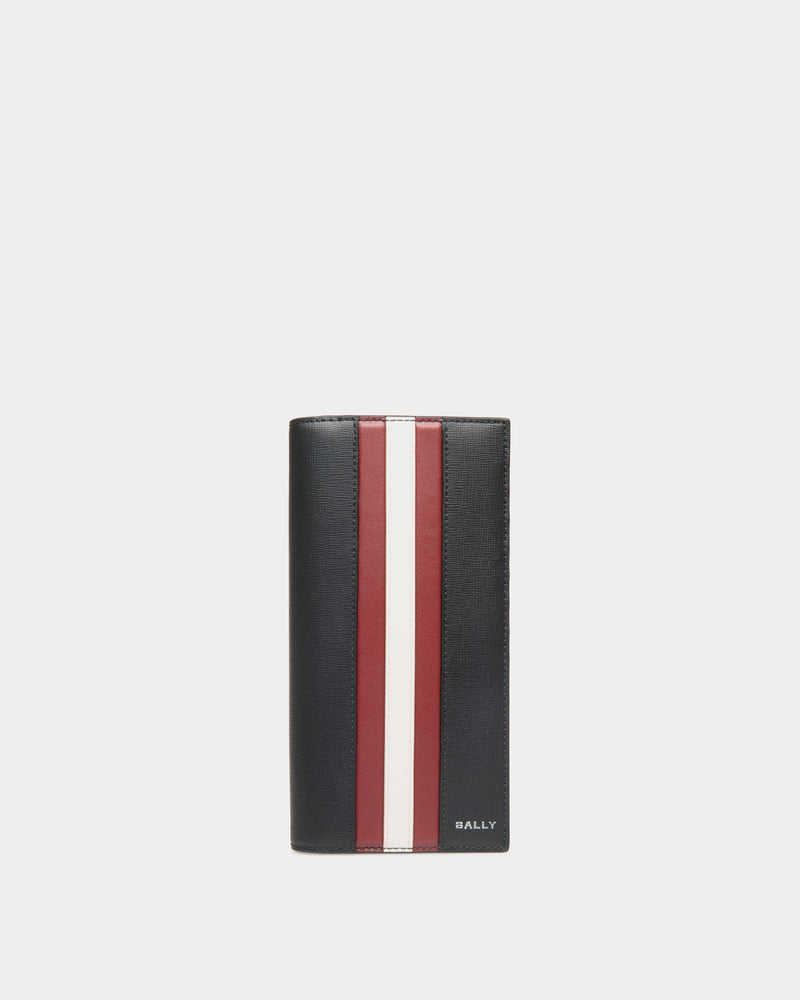 Mythos Continental Wallet In Black Recycled Leather
