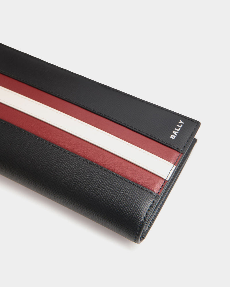 Mythos Continental Wallet In Black Recycled Leather