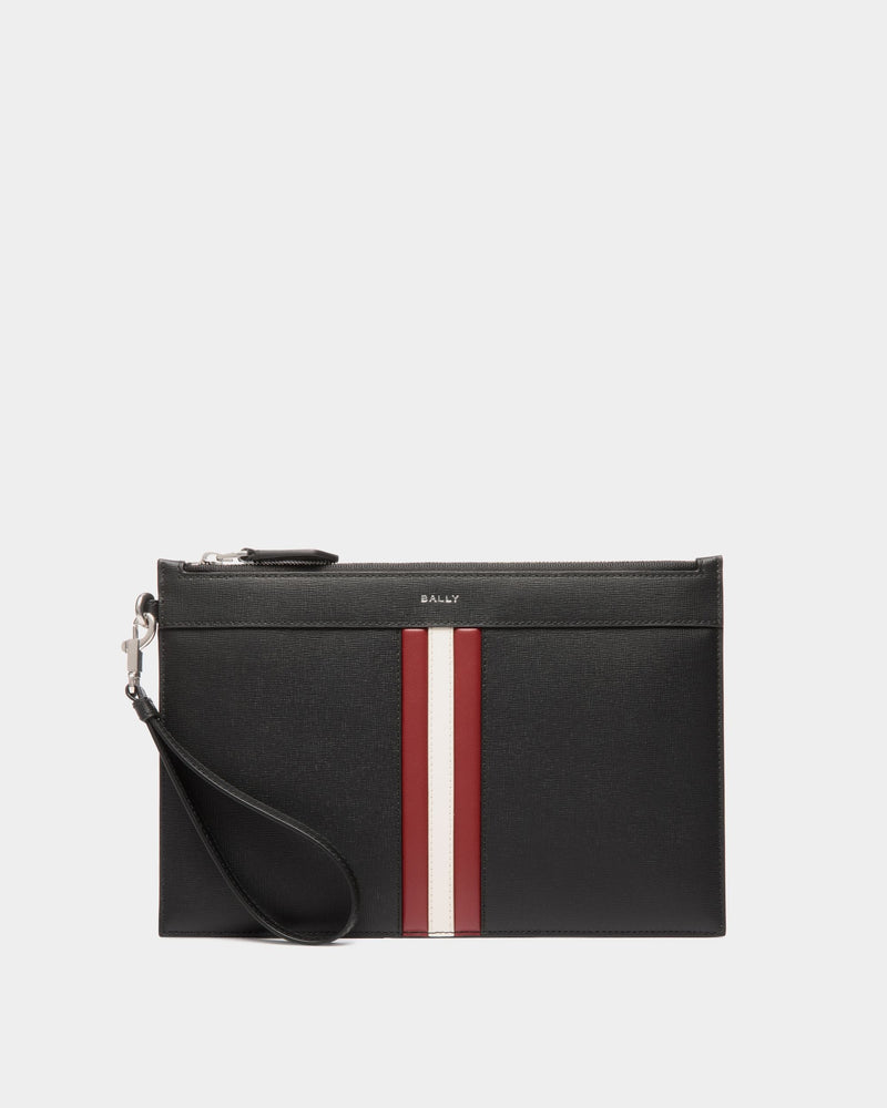 Mythos Pochette In Black Recycled Leather