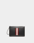 Mythos Pouch In Black Recycled Leather