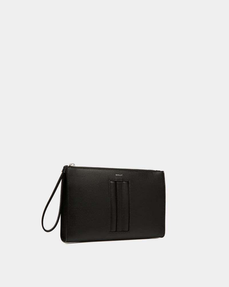 Mythos Pouch In Black Recycled Leather