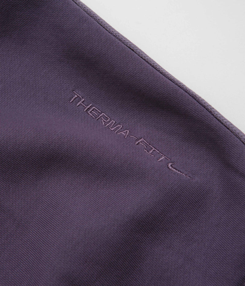 Nike ACG Therma-FIT Fleece Hoodie in Dark Raisin and Summit White