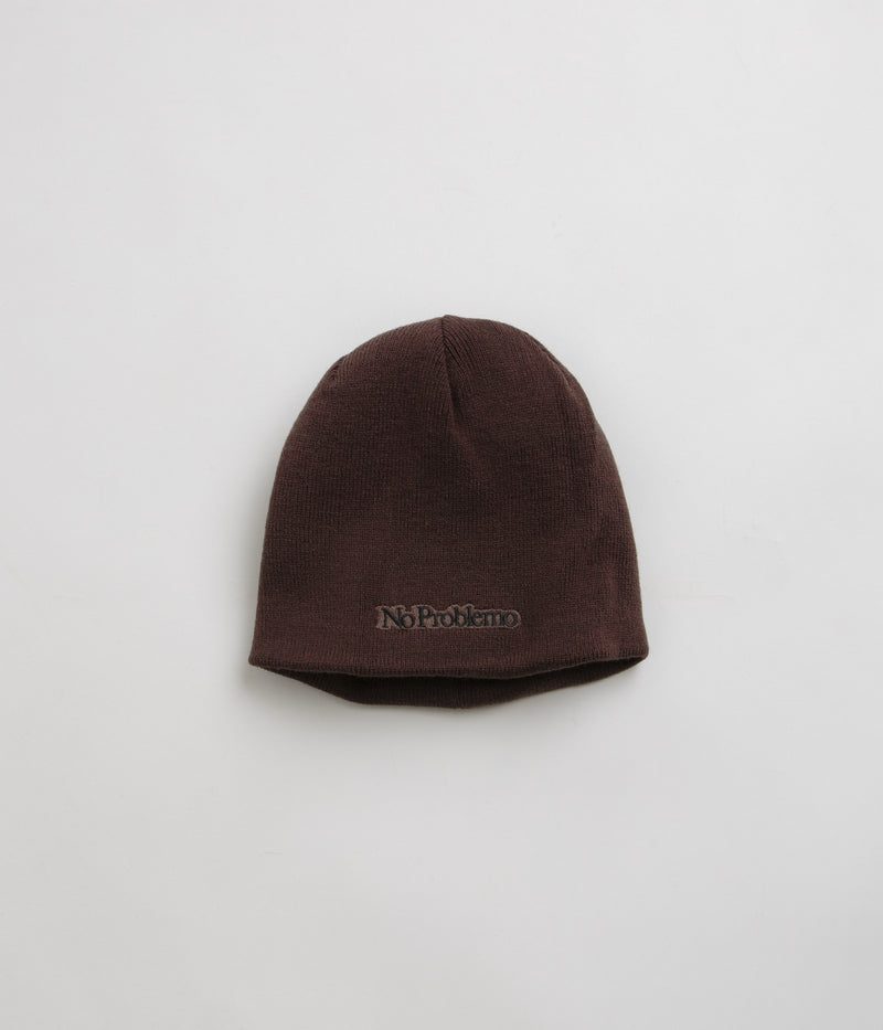 No Problemo Alien-O Reversible Beanie in Brown Multi