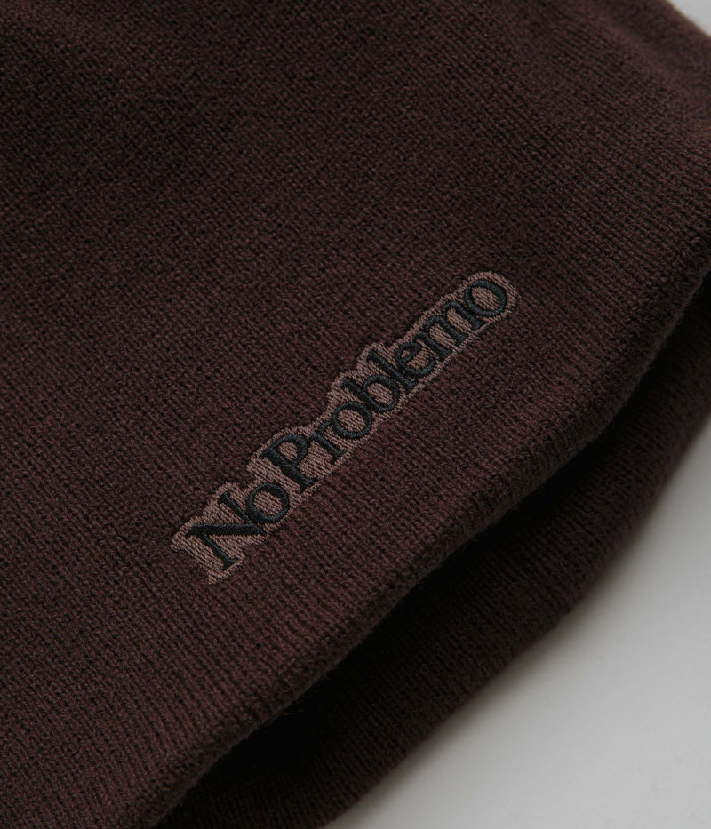 No Problemo Alien-O Reversible Beanie in Brown Multi