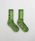 No Problemo Glitch Knit Socks in Green