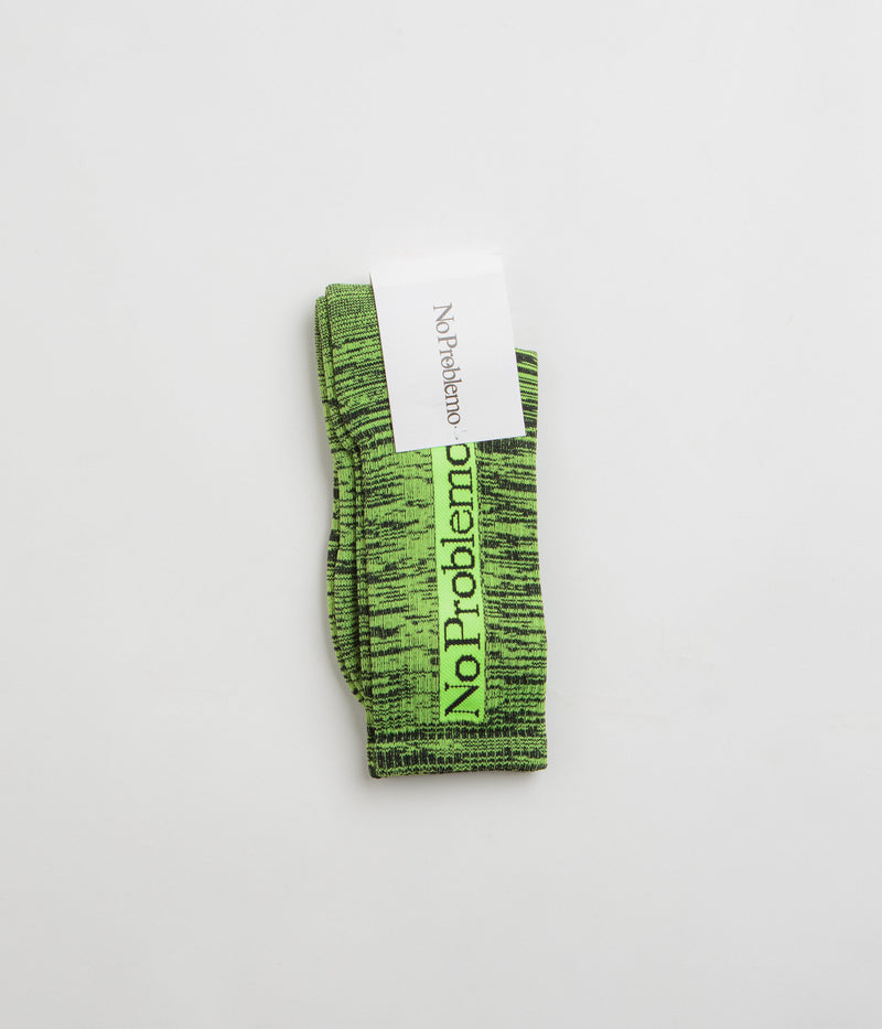 No Problemo Glitch Knit Socks in Green