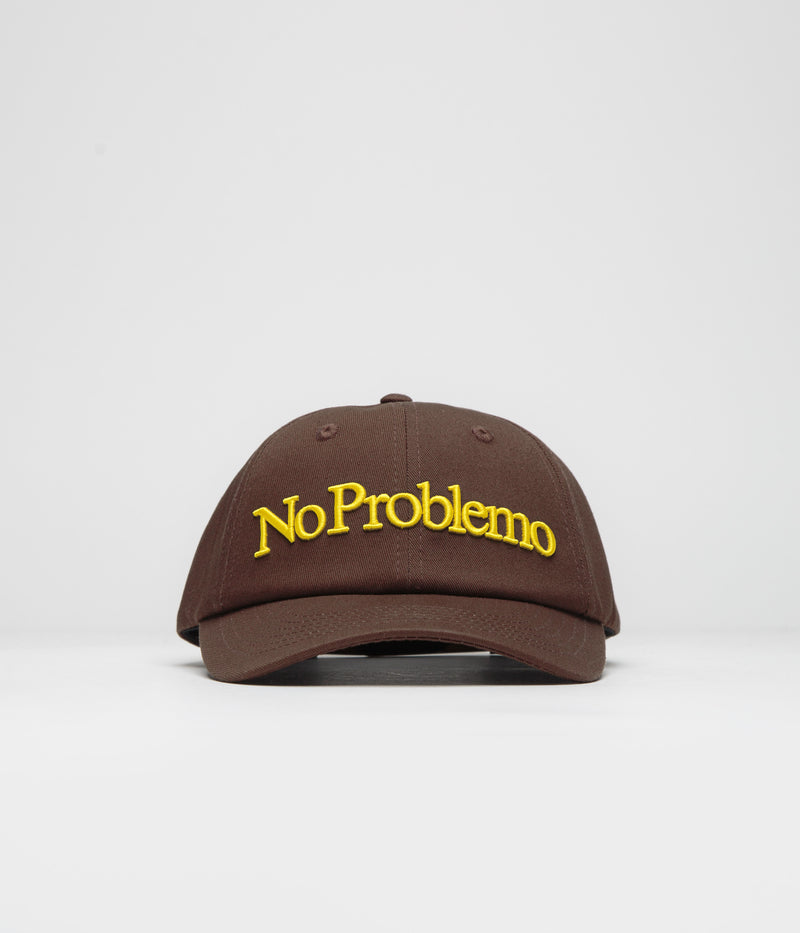 No Problemo Logo Cap in Brown