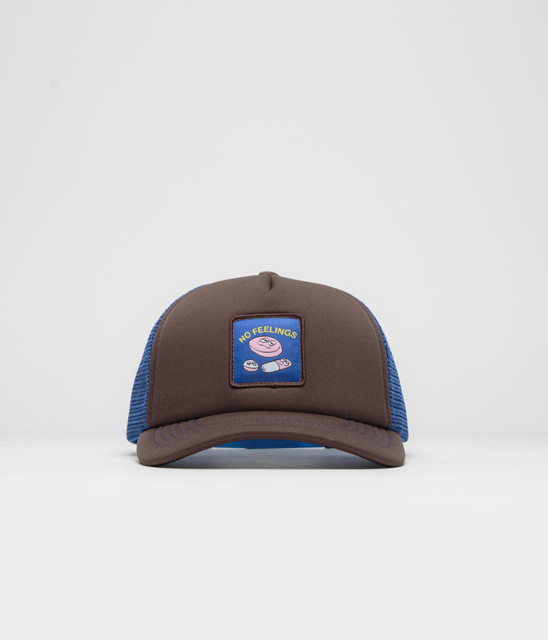 No Problemo No Feelings Trucker Cap in Brown