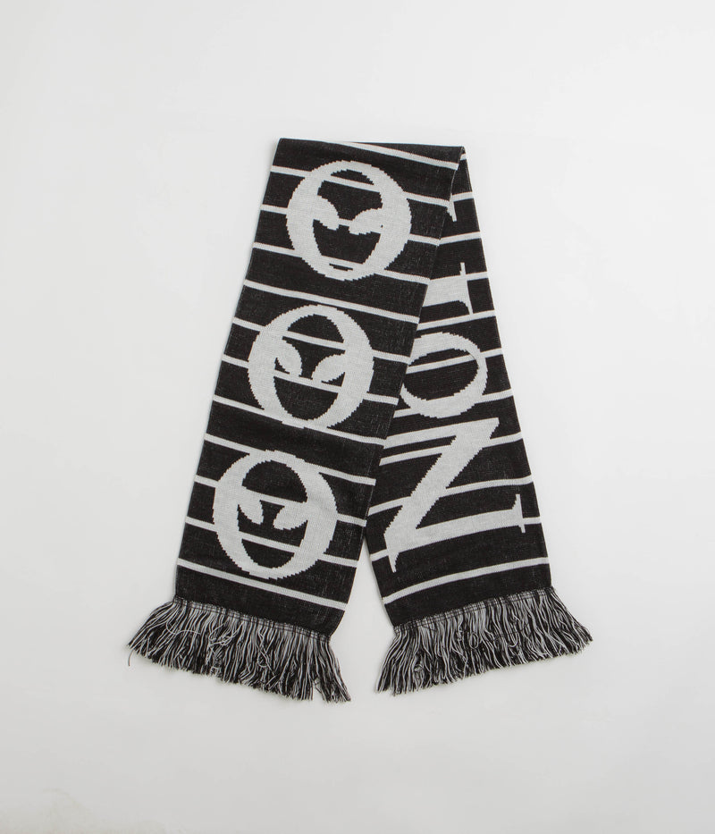 No Problemo Striped Scarf in Black