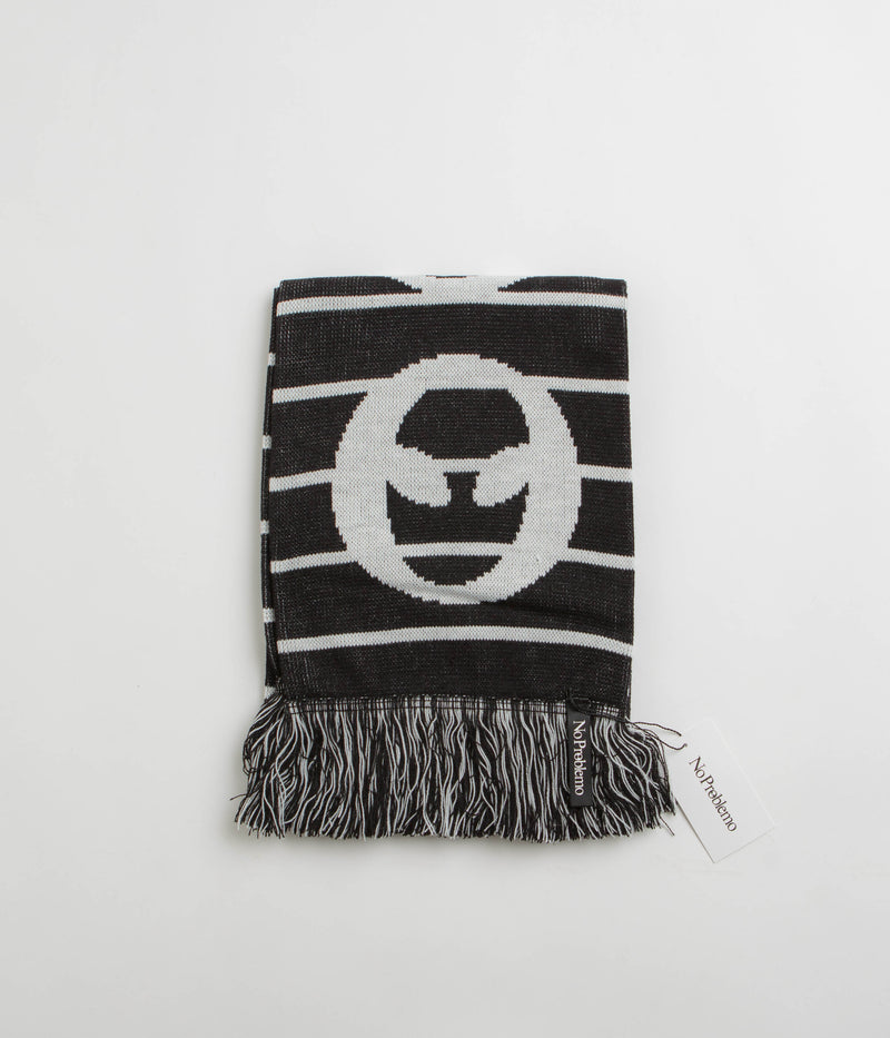 No Problemo Striped Scarf in Black