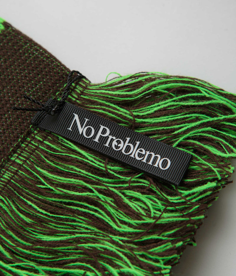 No Problemo Striped Scarf in Olive