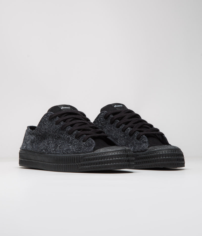 Novesta Star Master Hairy Suede Shoes in Black