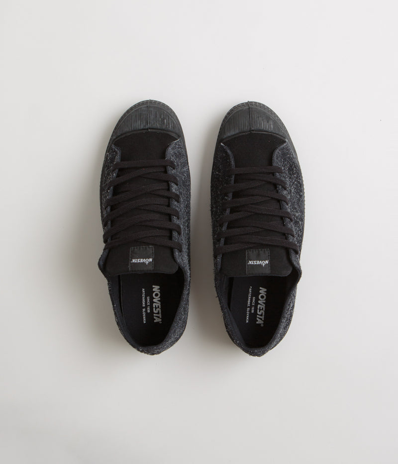 Novesta Star Master Hairy Suede Shoes in Black