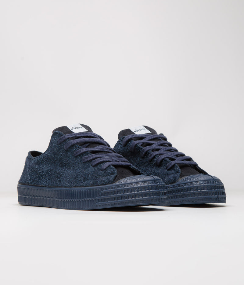Novesta Star Master Hairy Suede Shoes in Navy