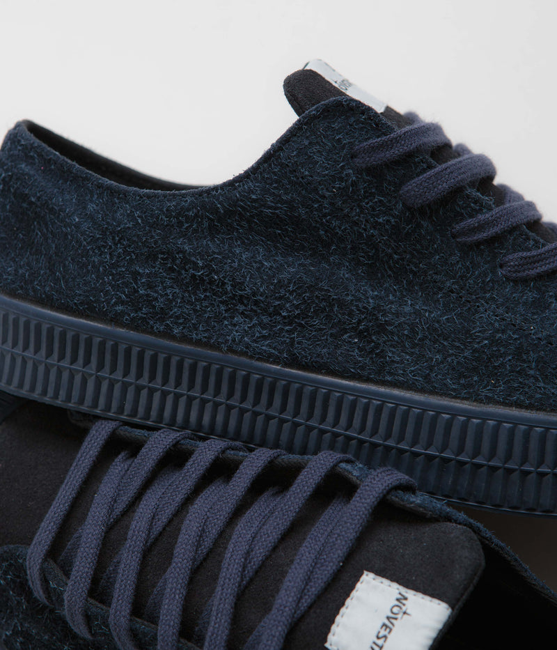 Novesta Star Master Hairy Suede Shoes in Navy