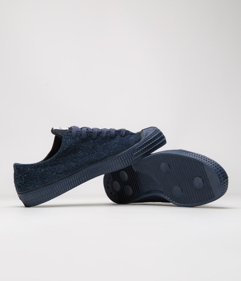 Novesta Star Master Hairy Suede Shoes in Navy