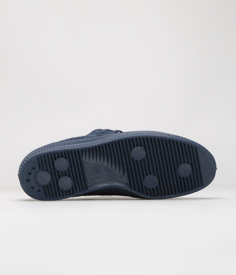 Novesta Star Master Hairy Suede Shoes in Navy