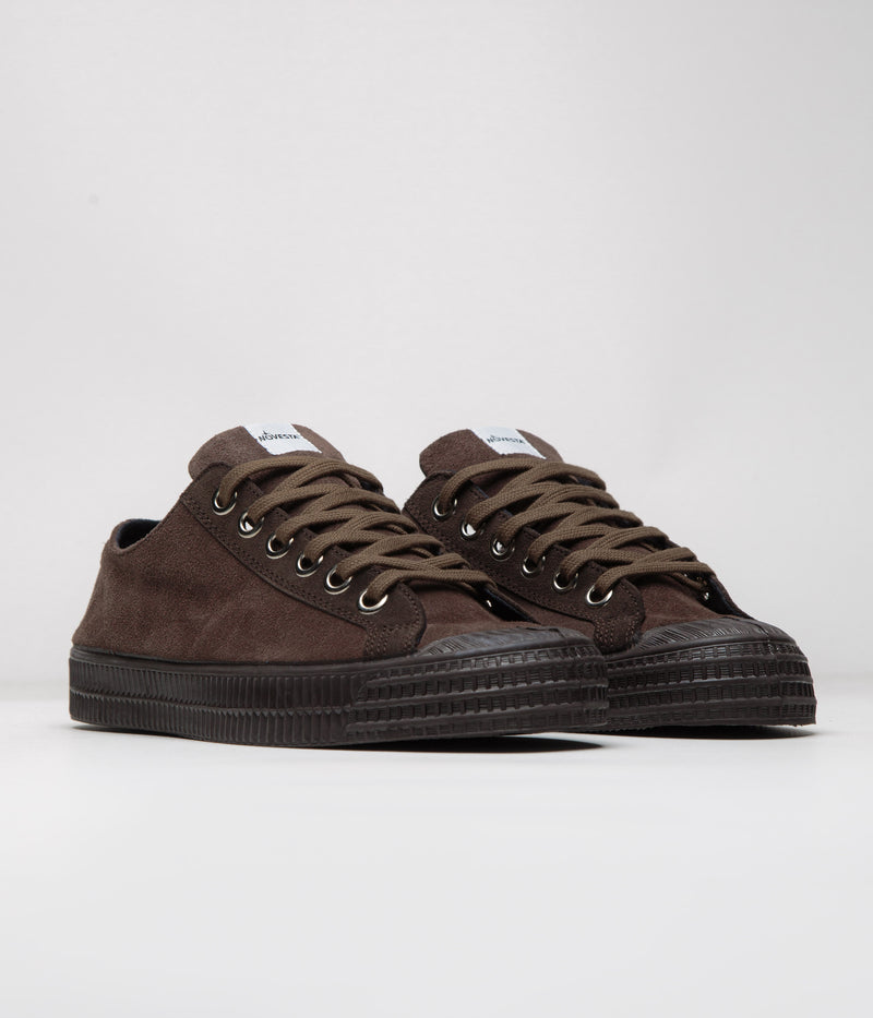 Novesta Star Master Suede Shoes in Double Brown