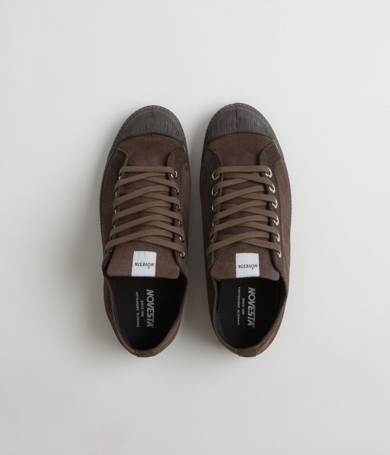 Novesta Star Master Suede Shoes in Double Brown