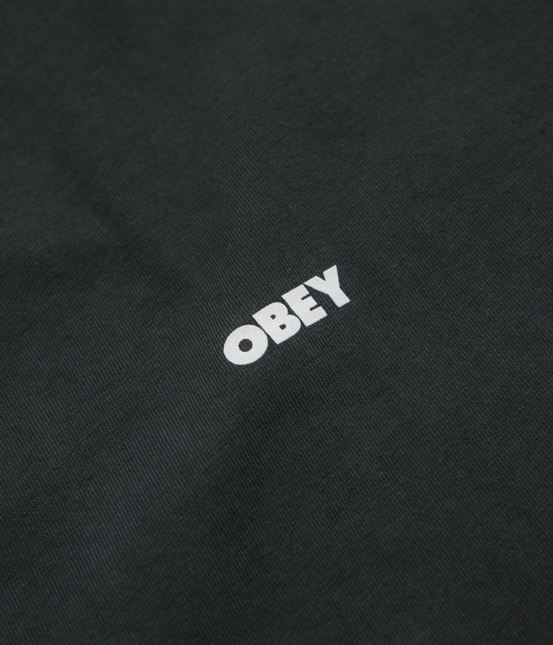 Obey Bold Icon Face T-Shirt in Pigment True Vintage Black