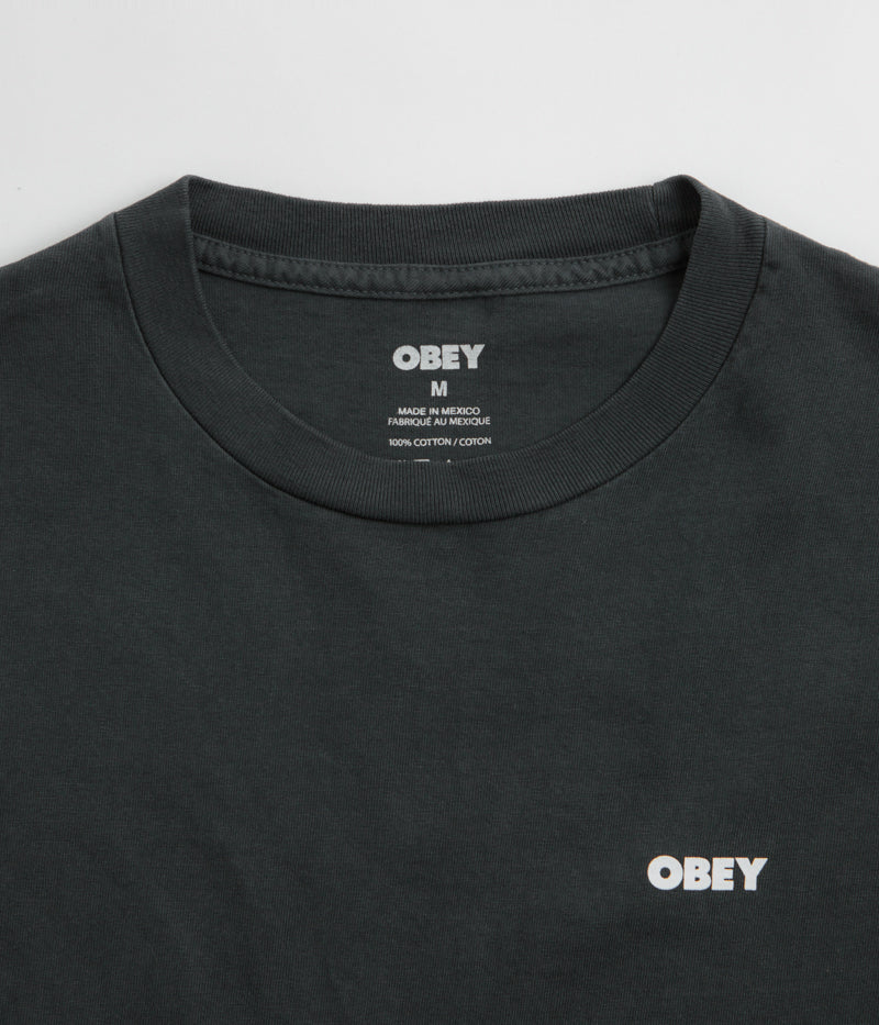Obey Bold Icon Face T-Shirt in Pigment True Vintage Black