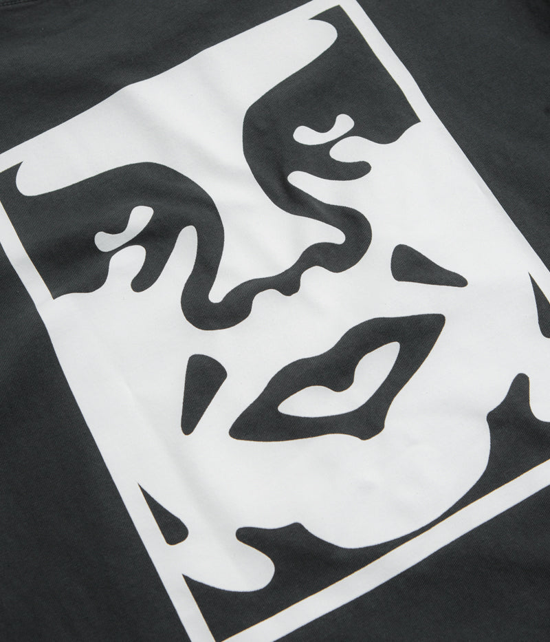 Obey Bold Icon Face T-Shirt in Pigment True Vintage Black