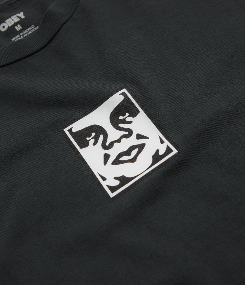 Obey Icon Face T-Shirt in Pigment True Vintage Black