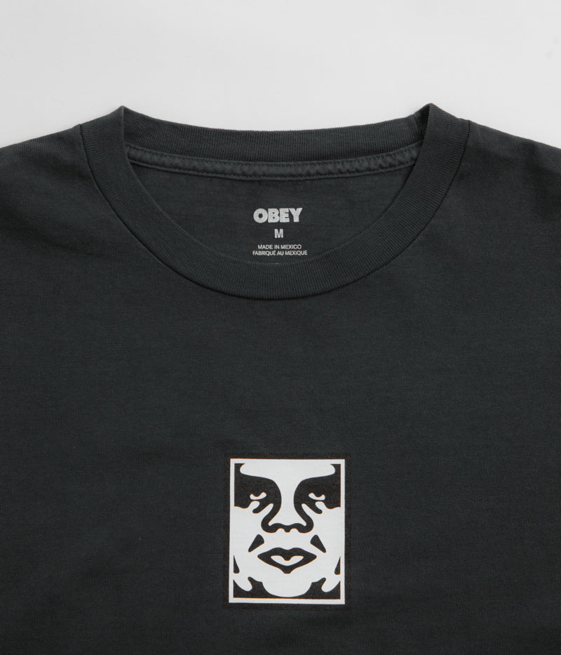 Obey Icon Face T-Shirt in Pigment True Vintage Black