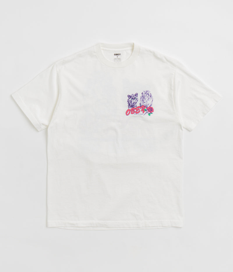 Obey Unite & Fight T-Shirt in Pigment Vintage White