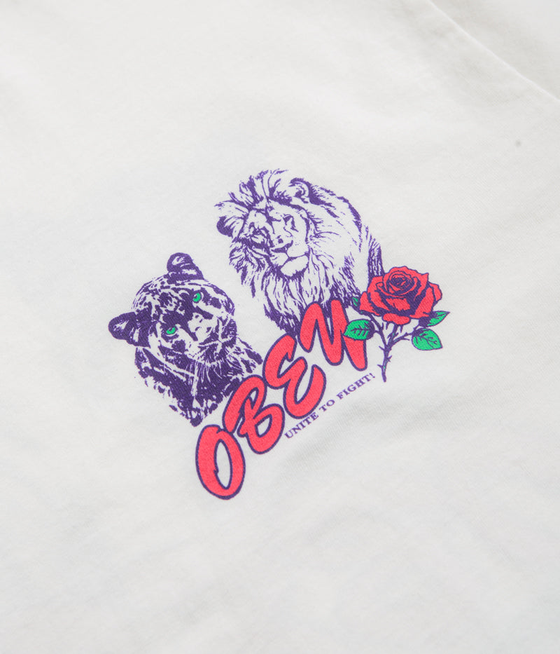 Obey Unite & Fight T-Shirt in Pigment Vintage White