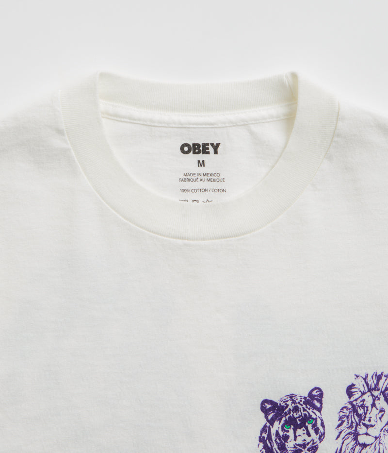Obey Unite & Fight T-Shirt in Pigment Vintage White